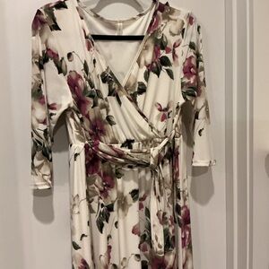 Floral Wrap Dress
